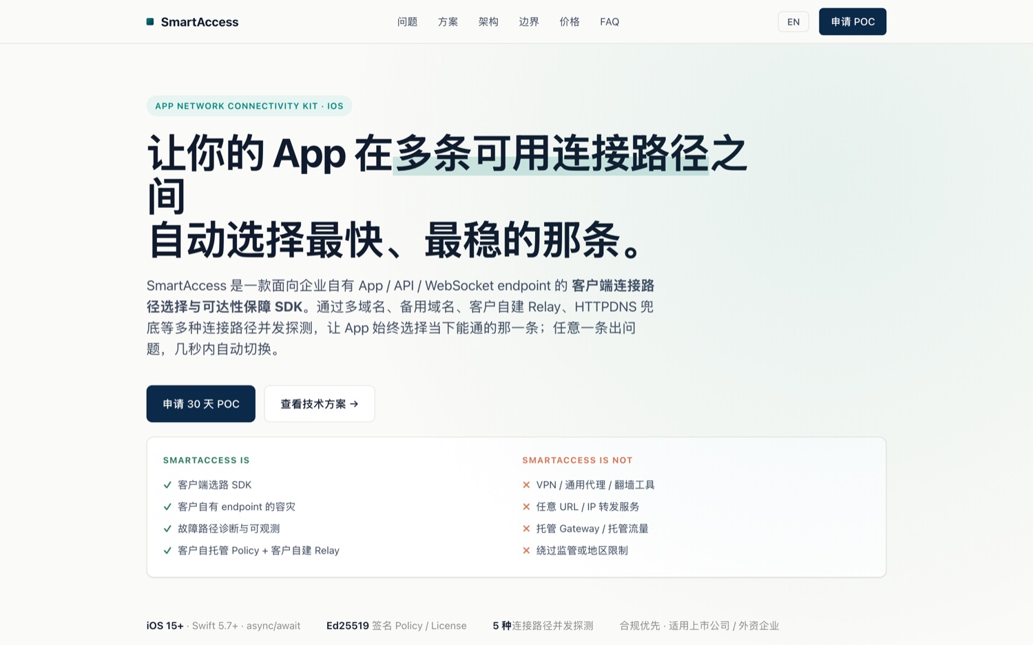 iOS 智能连接优化 SDK